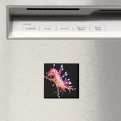 Nudibranch正方形マグネット マグネット (インサイチュ (食洗機))