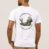 Nudibranch飛び込みおよび旅行 Tシャツ (裏面)