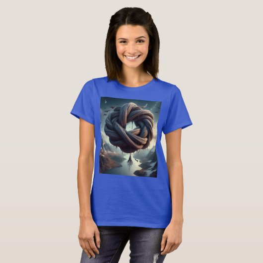 Nudo de Bruja – Diseño Místico Entrelazado Tシャツ (正面フル)