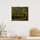 Nuenen近くのポプラ付きレーン – ヴァンゴッホ- c1885 ポスター (キッチン)