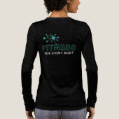 Nuero Hub Fitness Women's Long Sleeve Shirt トライブレンドＴシャツ (背面)