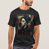 NUES キュビスト抽象画 2 Tシャツ (正面)