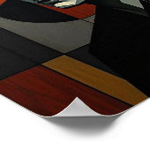 NUES Cubist Abstract 2 ポスター (角)