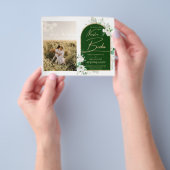 NUESTRA BODAホワイトローゼフォトスペインの招待状 チラシ (手)