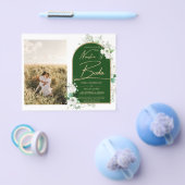 NUESTRA BODAホワイトローゼフォトスペインの招待状 チラシ (シングル)