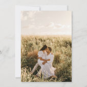 Nuestra Boda予算フォトウェディング素朴招待 招待状 (裏面)