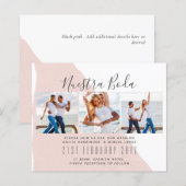 Nuestra Boda写真コラージュ結婚式INVITE (正面/裏面)