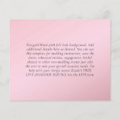 Nuestra Boda写真コラージュ結婚式INVITE (裏面)