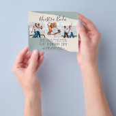 Nuestra Boda写真コラージュ結婚式INVITE チラシ (手)