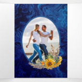 Nuestra Boda 6ページひまわり結婚式 三つ折り招待状 (内部中)