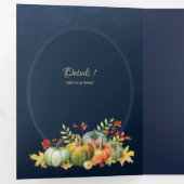 Nuestra Boda 6ページスペインの結婚式の招待 三つ折り招待状 (内部最初)