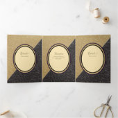 Nuestra Boda 6ページスペインの結婚式の招待 三つ折り招待状 (内部)