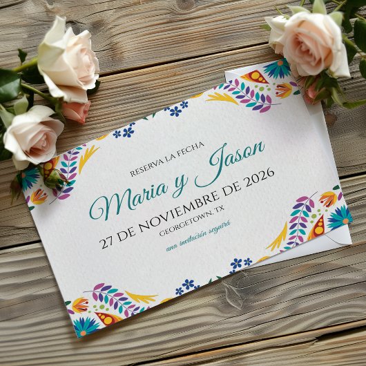 Nuestra Boda Flowers ボタニカル スペイン 結婚式 セーブザデート