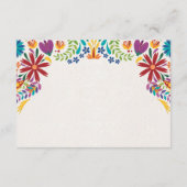 Nuestra Boda Flowers Botanical Spanish Wedding エンクロージャーカード (裏面)