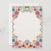 Nuestra Boda Flowers Botanical Spanish Wedding 招待状 (裏面)