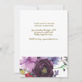 Nuestra Boda Invitacion – 写真結婚の紫 招待状 (裏面)