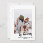 Nuestra Primera Navidad Casados 2 Fotos シーズンカード (正面)