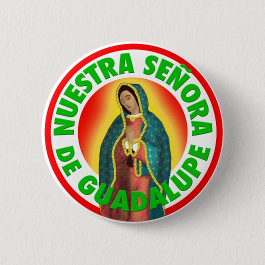 Nuestra Señora deグアダルペ 缶バッジ (正面)