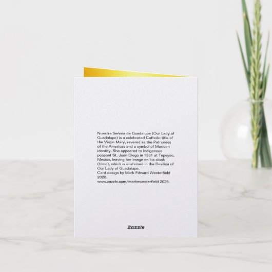 Nuestra Señora de Guadalupe カード (裏面)