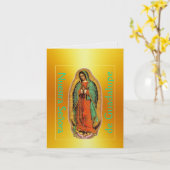 Nuestra Señora de Guadalupe カード (黄色い花)