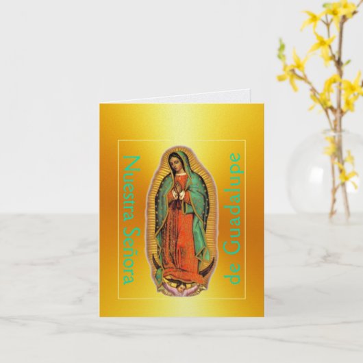 Nuestra Señora de Guadalupe カード (黄色い花)