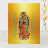 Nuestra Señora de Guadalupe カード (黄色い花)
