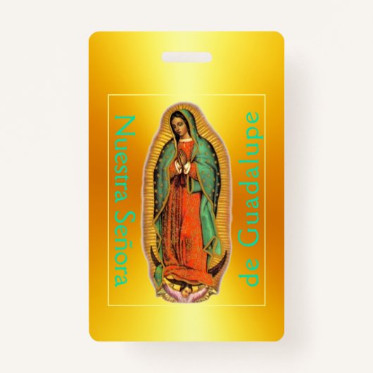 Nuestra Señora de Guadalupe バッジ (裏面)