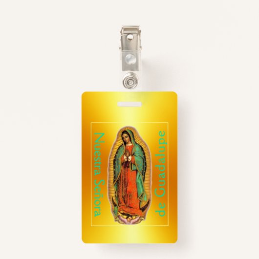 Nuestra Señora de Guadalupe バッジ (裏面クリップ)