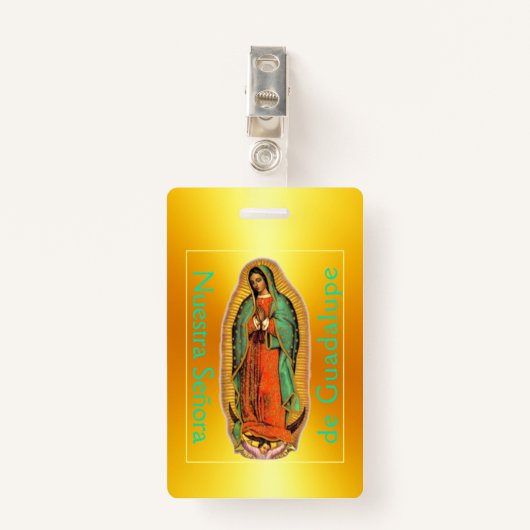 Nuestra Señora de Guadalupe バッジ (正面クリップ)