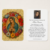 NUESTRA SEÑORA DE GUADALUPE FUNERAL PRAYER  (正面&裏面)