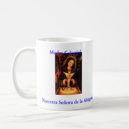 Nuestra Sernoraa de La Altagracia、天Madre コーヒーマグカップ (左)