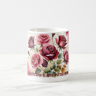 'Nuestro amor es como una rosa eterna コーヒーマグカップ
