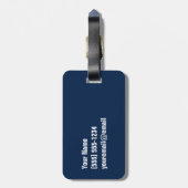 Nuevaヨークニューヨークシティの荷物i.dのラベル ラゲッジタグ (裏面縦)