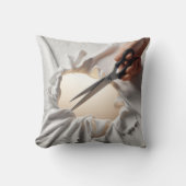 Nuevo y moderno Tijeras de mujer クッション (正面)