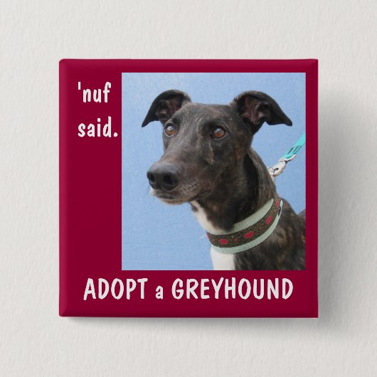 「nufは言いました 缶バッジ (正面)