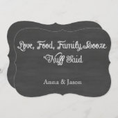 「Nuffは|の黒板を言いました 招待状 (正面/裏面)