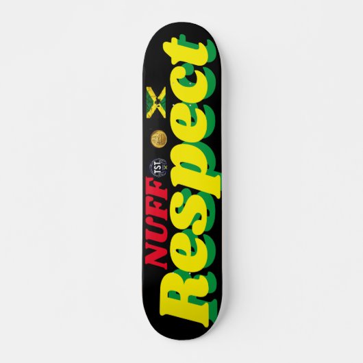 NUFF RESPECT 7 3/4" スケートボードデッキ (正面)