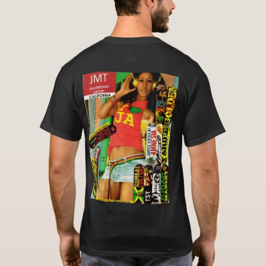 NUFF RESPECT JAMAICA Basic Dark T-Shirt Tシャツ (裏面)