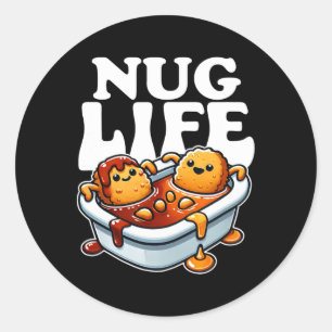 NugライフおもしろいチキンナゲットBbqソースカート ラウンドシール