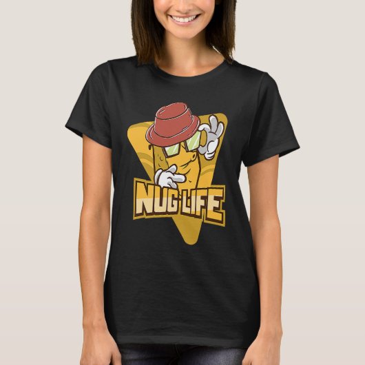 Nug Life  Chicken Nugget Tシャツ (正面)