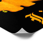 Nug Life Dinosaur Chicken Nugget Funny Retro  ポスター (角)