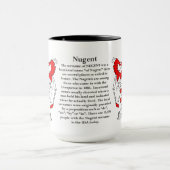 Nugent家族の紋章付き外衣 マグカップ (中央)