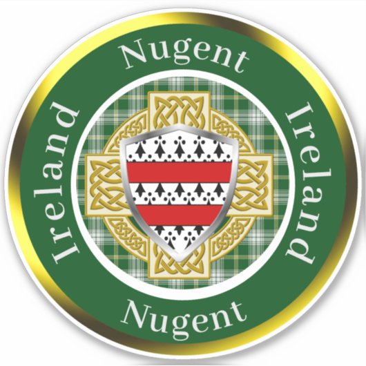 Nugent Shield & Celtic Cross オリジナル シール (正面)