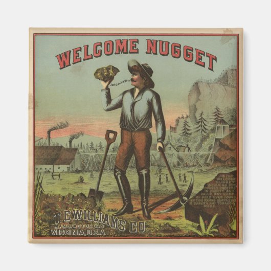 Nugget-1904へようこそ マグネット (正面)