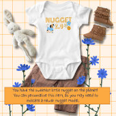 Nugget 2.0犬と花 ベビーボディスーツ