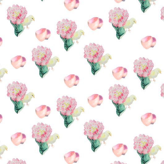 Nugget Baby Easter Chick and Tulip カード