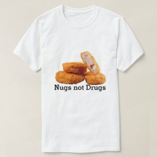NugsはおもしろいなTシャツに-薬剤を入れません Tシャツ