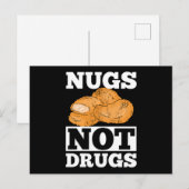 Nugs Not Drugs Gift Funny Minimalist Tees ポストカード (正面/裏面)