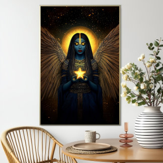 Nuit Egyptian Goddess of the Night Sky and Stars ポスター