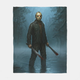 Nuit Paisible à Crystal Lake フリースブランケット